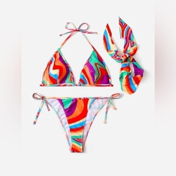 Women’s Plus Bikini Swimsuit 2 Piece Swimwear - Picture 3 of 5